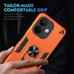 For Xiaomi Redmi Note 17 Pro 5G Case PC + TPU Drop Defend Phone Cover with Ring Kickstand