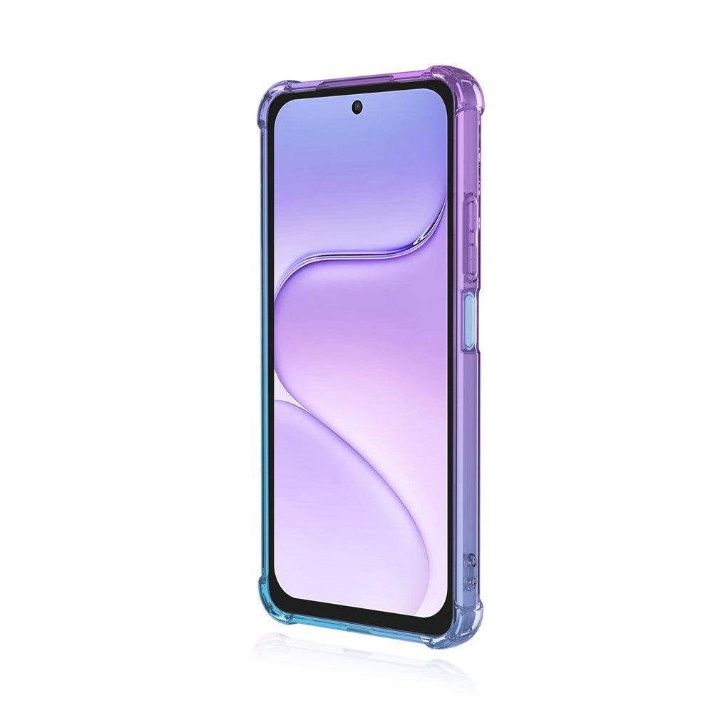 For Honor X7e Plus 5G  /  600 Smart 5G Case Gradient Color TPU Anti-Drop Phone Cover