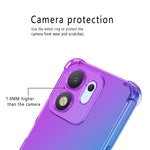 For Honor X7e Plus 5G  /  600 Smart 5G Case Gradient Color TPU Anti-Drop Phone Cover