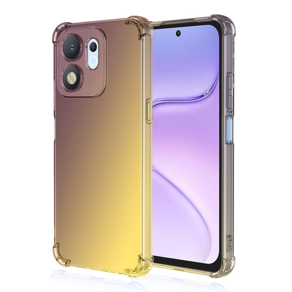 For Honor X7e Plus 5G  /  600 Smart 5G Case Gradient Color TPU Anti-Drop Phone Cover