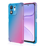 For Honor X7e Plus 5G  /  600 Smart 5G Case Gradient Color TPU Anti-Drop Phone Cover