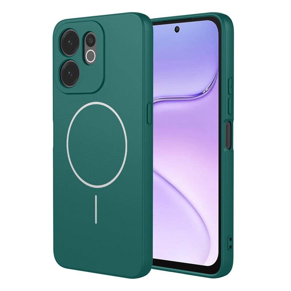For Honor X7e Plus 5G  /  600 Smart 5G Magnetic Case Anti Drop Soft TPU Phone Back Cover