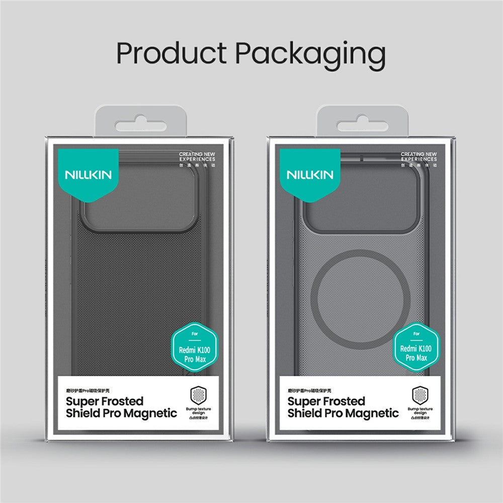 NILLKIN Frosted Shield Pro for Xiaomi Redmi K100 Pro 5G  /  Poco F9 Pro 5G Magnetic Case PC + TPU Phone Cover