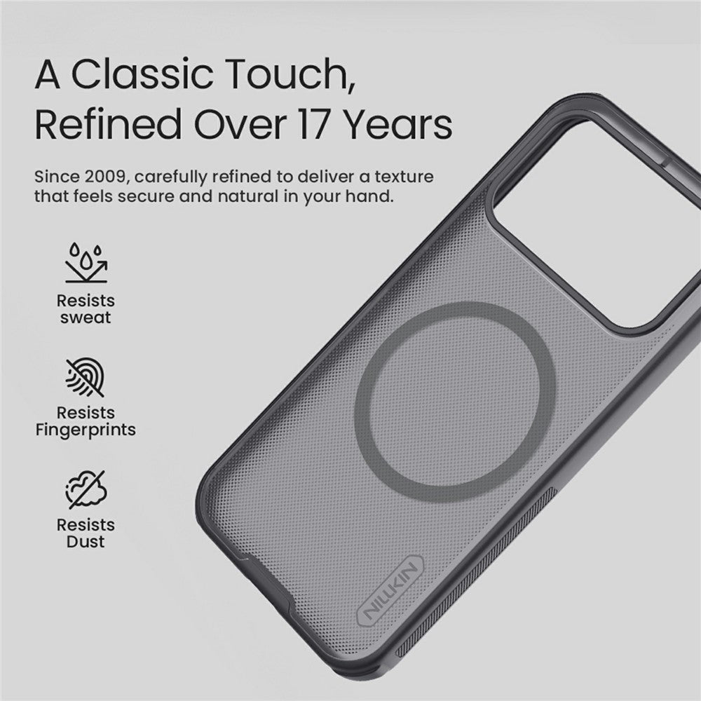 NILLKIN Frosted Shield Pro for Xiaomi Redmi K100 Pro 5G  /  Poco F9 Pro 5G Magnetic Case PC + TPU Phone Cover