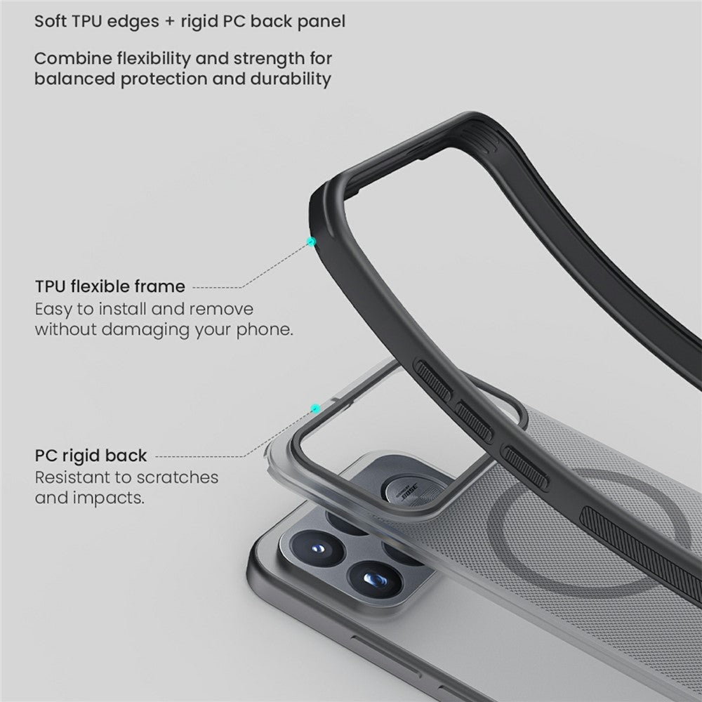 NILLKIN Frosted Shield Pro for Xiaomi Redmi K100 Pro 5G  /  Poco F9 Pro 5G Magnetic Case PC + TPU Phone Cover