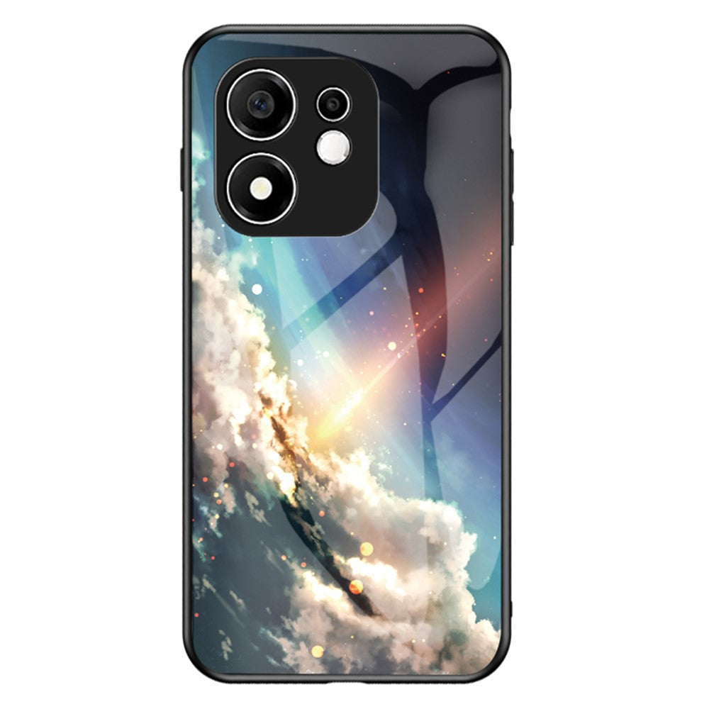 Mønstret Cover til Honor 600 Smart 5G / X7e Plus 4G / X7e Plus 5G Hærdet Glas Telefoncover