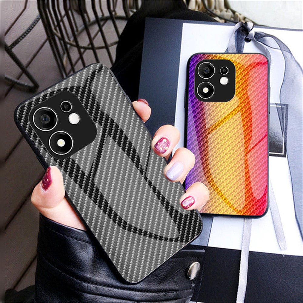 Phone Case for Honor 600 Smart 5G / X7e Plus 4G / X7e Plus 5G , Tempered Glass Shockproof Phone Cover