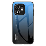 Phone Case for Honor 600 Smart 5G / X7e Plus 4G / X7e Plus 5G, Anti-Scratch Tempered Glass + PC + TPU Back Cover