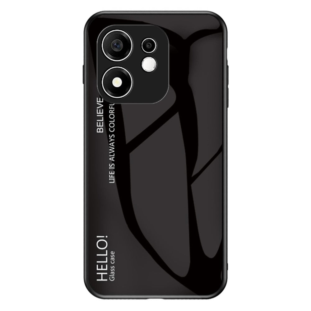 Phone Case for Honor 600 Smart 5G / X7e Plus 4G / X7e Plus 5G , Anti-Scratch Tempered Glass + PC + TPU Back Cover