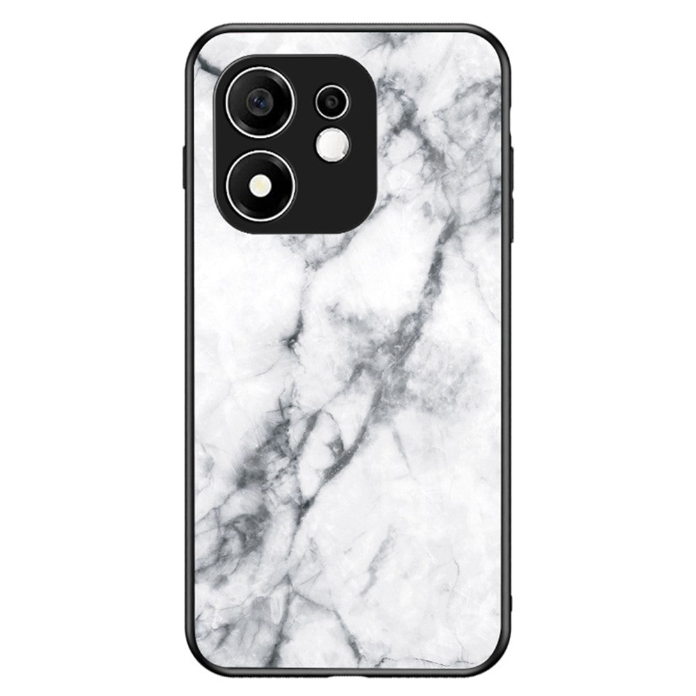 Phone Case for Honor 600 Smart 5G / X7e Plus 4G / X7e Plus 5G , Pattern Tempered Glass + PC + TPU Protective Cover