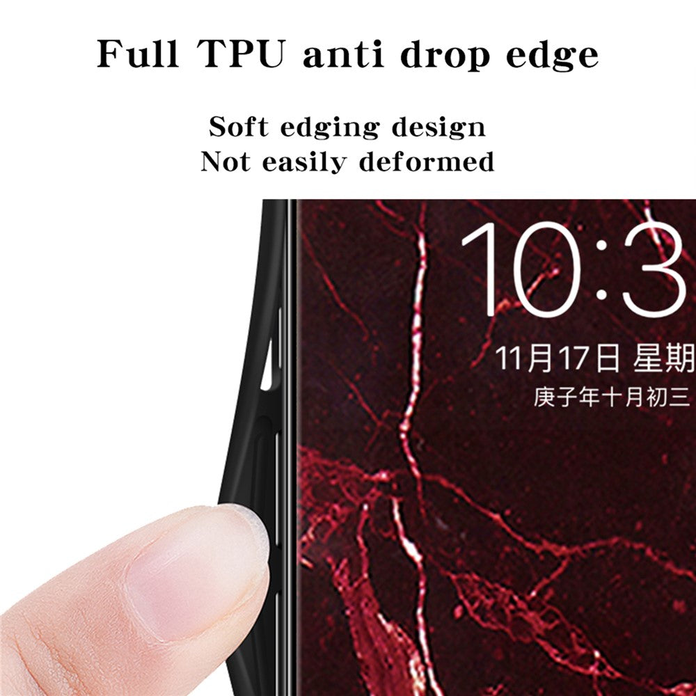 Phone Case for Honor 600 Smart 5G / X7e Plus 4G / X7e Plus 5G , Pattern Tempered Glass + PC + TPU Protective Cover