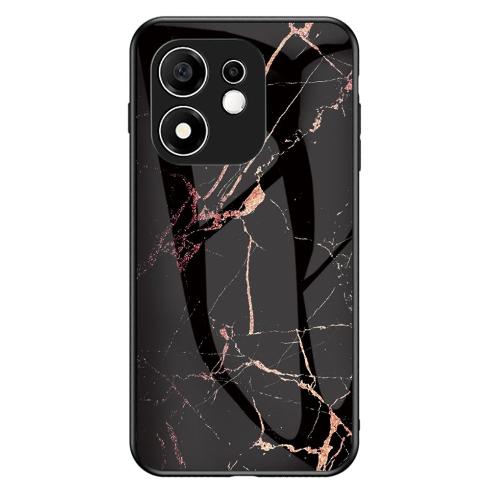 Phone Case for Honor 600 Smart 5G / X7e Plus 4G / X7e Plus 5G , Pattern Tempered Glass + PC + TPU Protective Cover