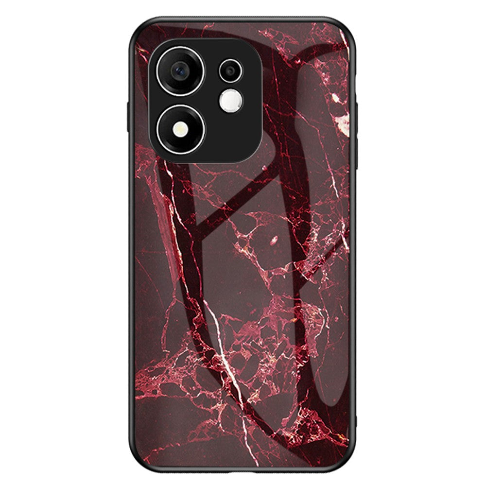 Phone Case for Honor 600 Smart 5G / X7e Plus 4G / X7e Plus 5G , Pattern Tempered Glass + PC + TPU Protective Cover