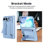 For iPhone Fold Case Kickstand Leather PC Phone Cover with Tempered Glass Film with Stylus