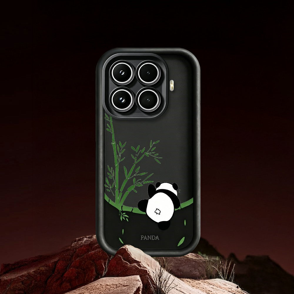 For Xiaomi 17T Pro Case Cartoon Panda Bamboo Pattern TPU Anti-Slip Protective Phone Cover