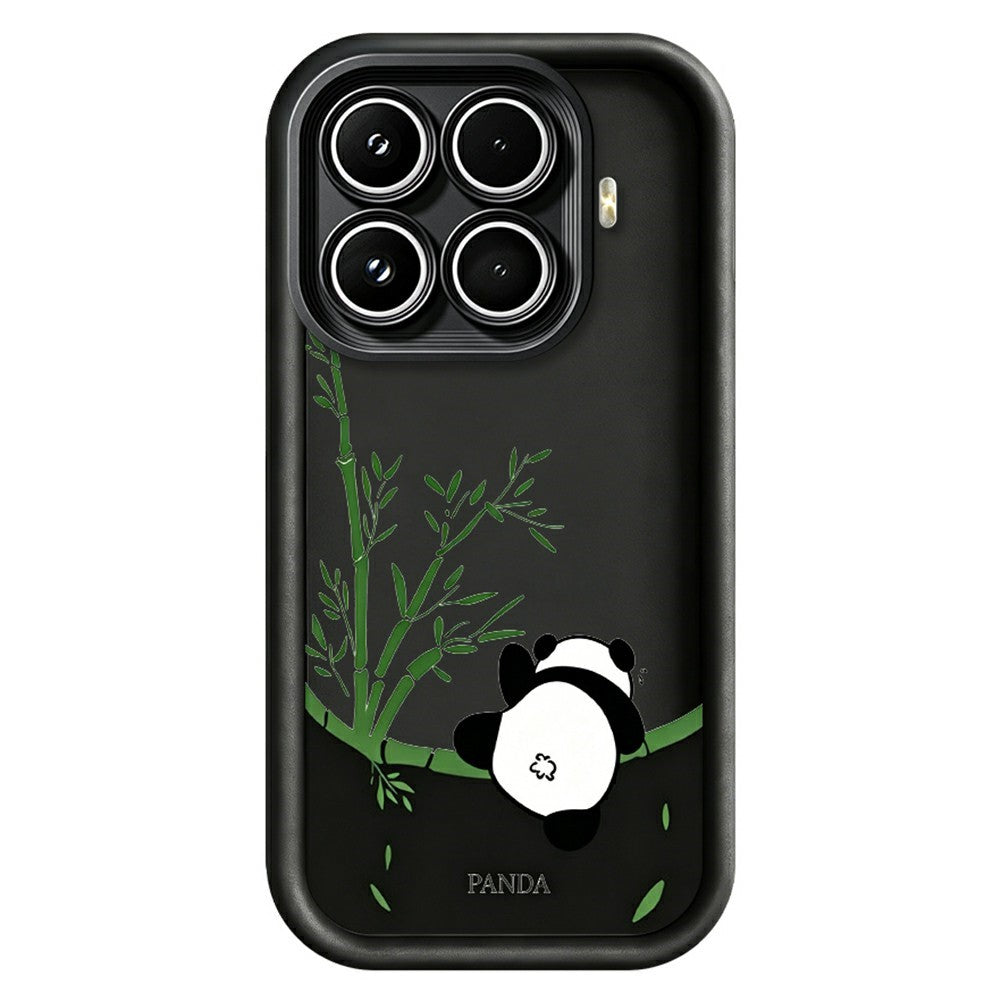 For Xiaomi 17T Pro Case Cartoon Panda Bamboo Pattern TPU Anti-Slip Protective Phone Cover