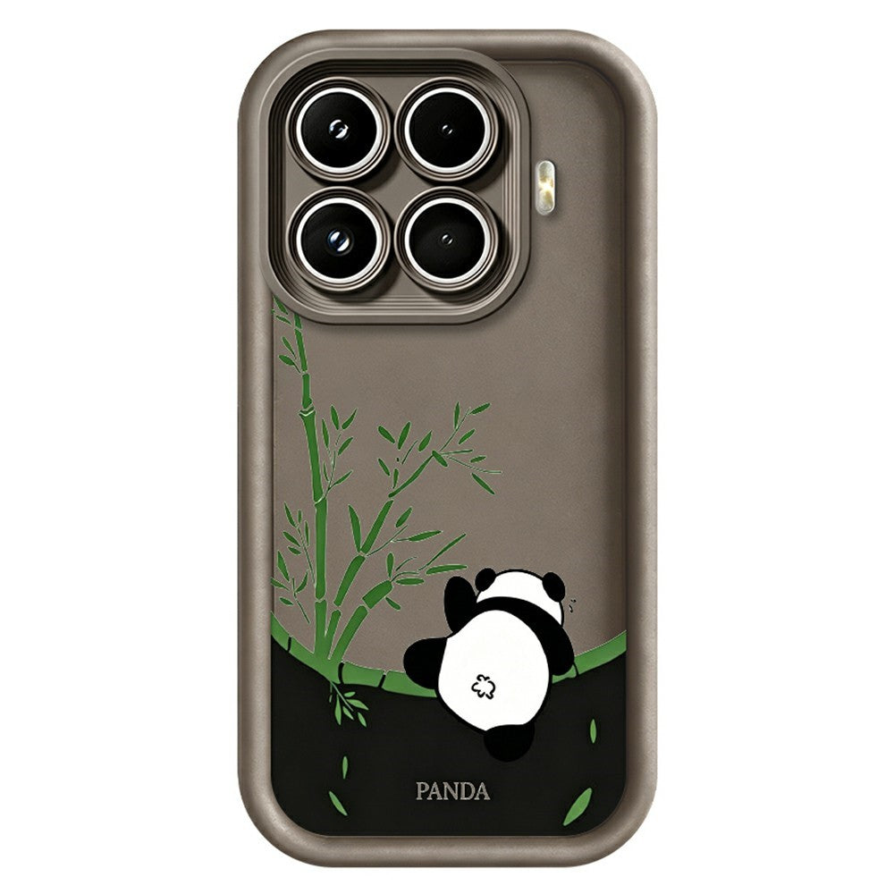 For Xiaomi 17T Pro Case Cartoon Panda Bamboo Pattern TPU Anti-Slip Protective Phone Cover