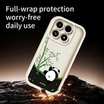 For Xiaomi 17 Case Cartoon Panda Bamboo Pattern TPU Anti-Slip Protective Phone Cover