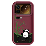 For Xiaomi 17 Pro Max Case Cartoon Panda Bamboo Pattern TPU Anti-Slip Protective Phone Cover