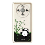 Phone Case for Honor X70 5G / X9d 5G / Magic8 Lite 5G Cartoon Panda Bamboo Pattern TPU Anti-Slip Protective Cover
