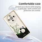 Phone Case for Honor X70 5G / X9d 5G / Magic8 Lite 5G Cartoon Panda Bamboo Pattern TPU Anti-Slip Protective Cover