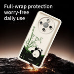 Phone Case for Honor X70 5G / X9d 5G / Magic8 Lite 5G Cartoon Panda Bamboo Pattern TPU Anti-Slip Protective Cover