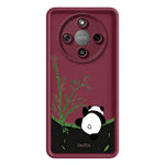 Phone Case for Honor X70 5G / X9d 5G / Magic8 Lite 5G Cartoon Panda Bamboo Pattern TPU Anti-Slip Protective Cover