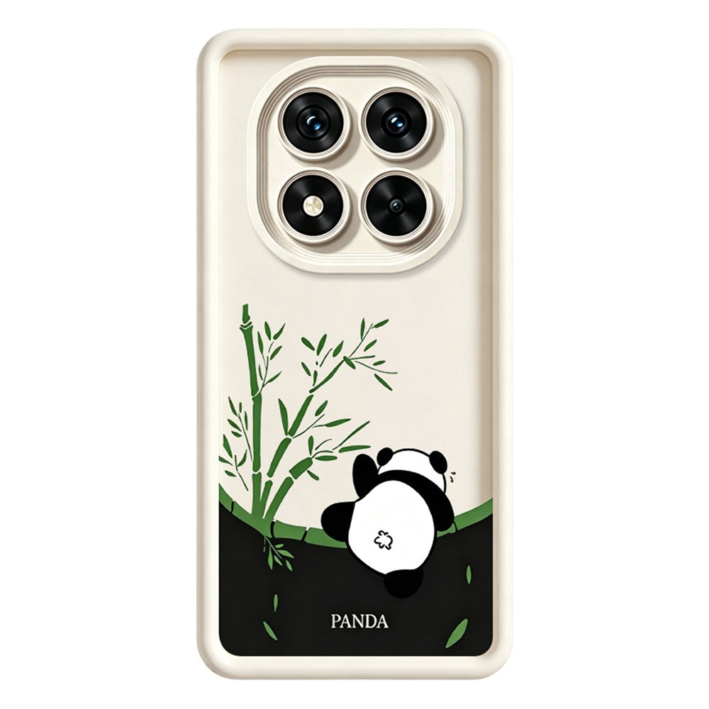 For Xiaomi Redmi Note 15 Pro 5G (Global) Case Cartoon Panda Bamboo Pattern TPU Anti-Slip Protective Phone Cover