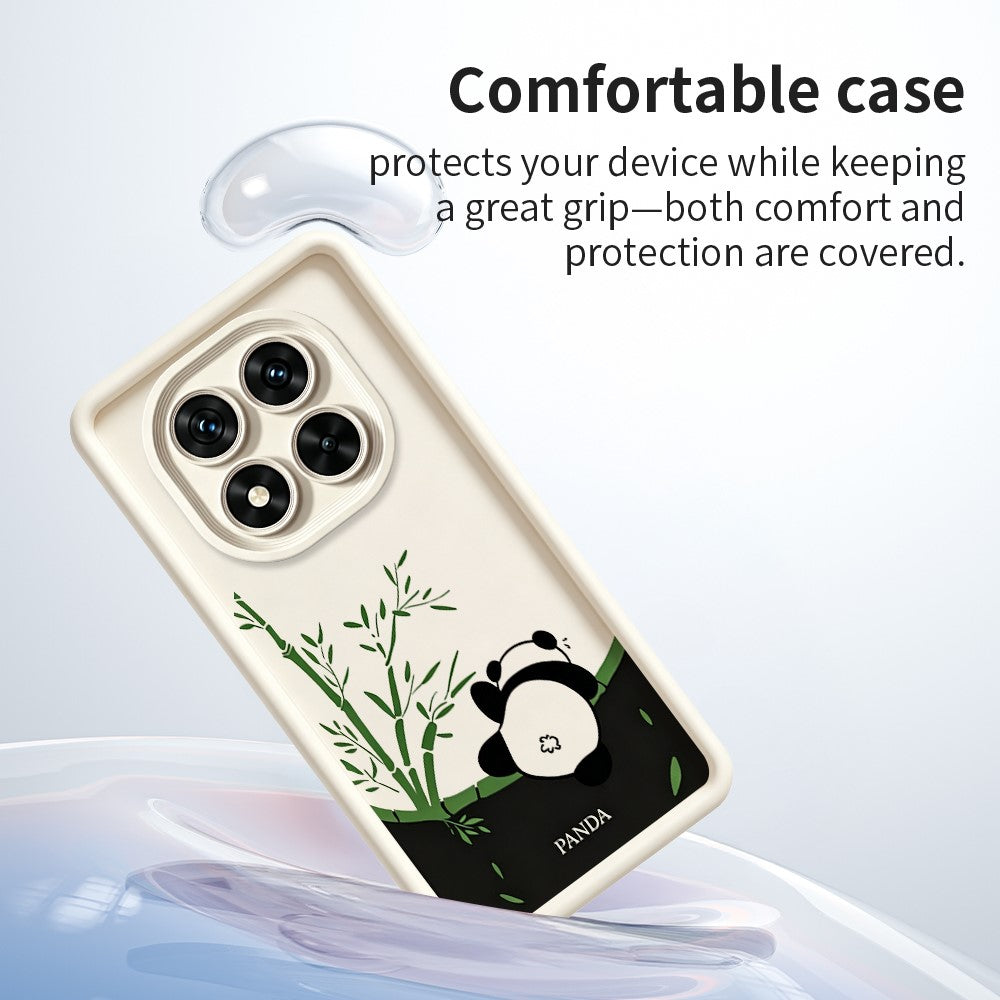 For Xiaomi Redmi Note 15 Pro 5G (Global) Case Cartoon Panda Bamboo Pattern TPU Anti-Slip Protective Phone Cover