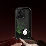 Xiaomi Redmi 15C 4G (EU) (173mm) / 15C 5G (EU) (173mm)-cover med tegnet panda- og bambusmønster, skridsikkert beskyttende TPU-mobilcover
