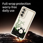 For Xiaomi Redmi 15 4G (EU) (171mm) / 15 5G (EU) (171mm) Case Cartoon Panda Bamboo Pattern TPU Anti-Slip Protective Phone Cover