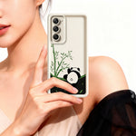 For Xiaomi Redmi 15 4G (EU) (171mm) / 15 5G (EU) (171mm) Case Cartoon Panda Bamboo Pattern TPU Anti-Slip Protective Phone Cover