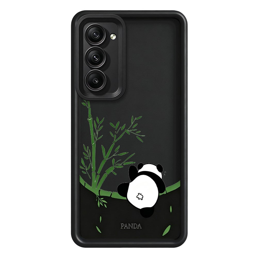 For Xiaomi Redmi 15 4G (EU) (171mm) / 15 5G (EU) (171mm) Case Cartoon Panda Bamboo Pattern TPU Anti-Slip Protective Phone Cover