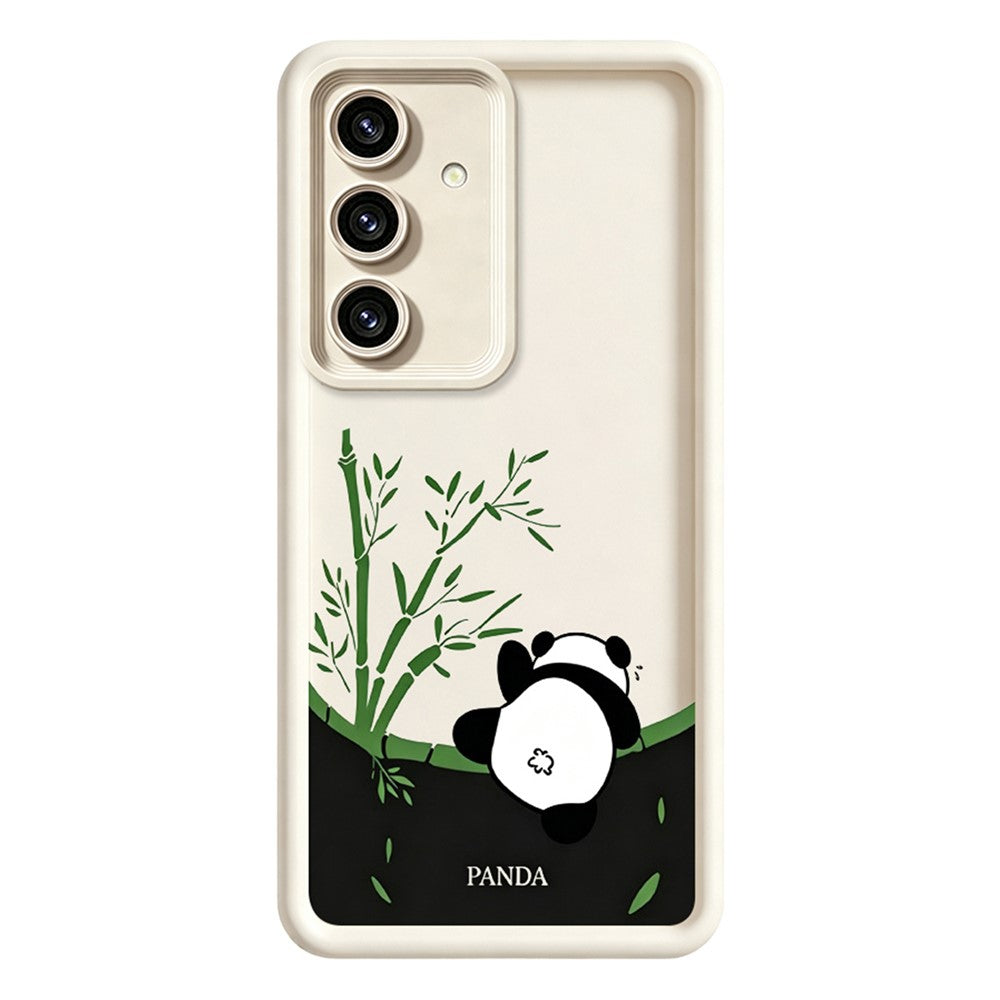 Samsung Galaxy S26+ Skal Tecknad Panda Bambu Mönster TPU Halkfri Skyddande mobilskal