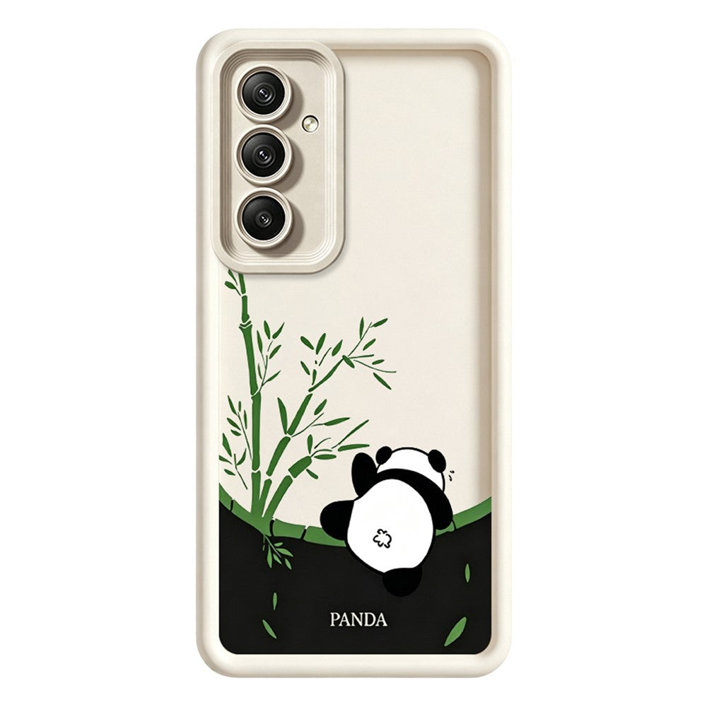 Samsung Galaxy A57 5G Skal Tecknad Panda Bambu Mönster TPU Halkfri Skyddande mobilskal
