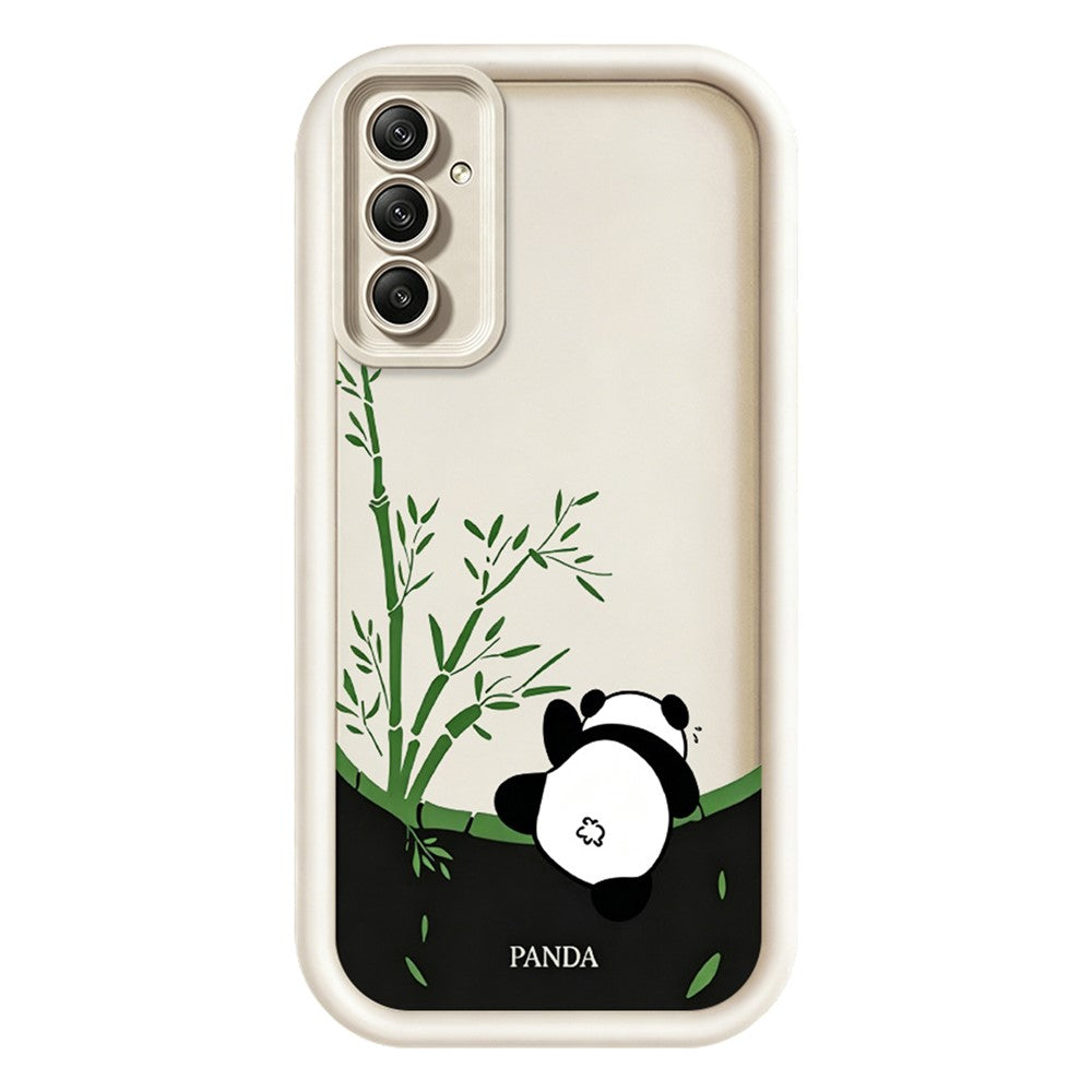 mobilskal till Samsung Galaxy A18 4G / A18 5G / A17 4G / A17 5G, Tecknad panda bambumönster TPU halkfritt skyddande skal