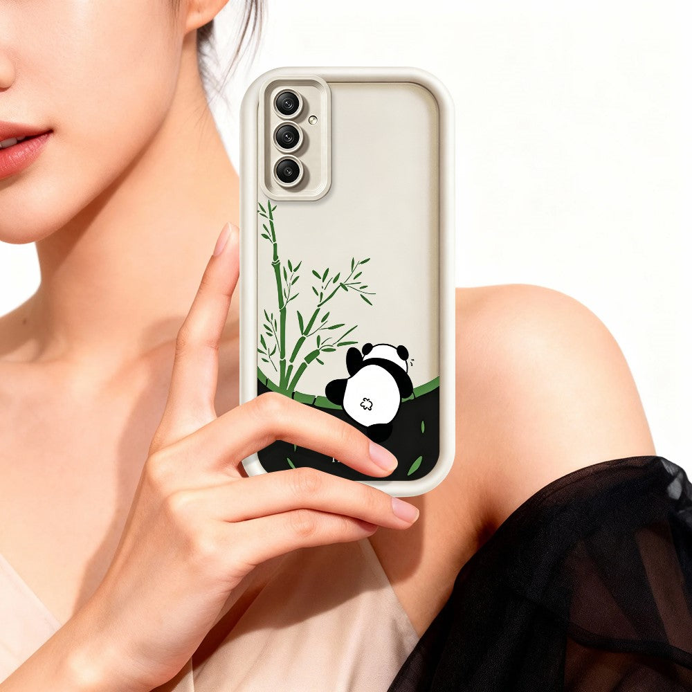 mobilskal till Samsung Galaxy A18 4G / A18 5G / A17 4G / A17 5G, Tecknad panda bambumönster TPU halkfritt skyddande skal