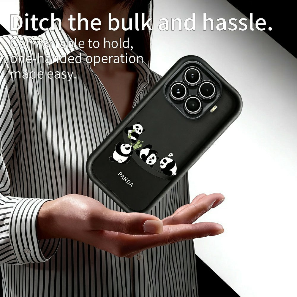 For Xiaomi 17T Pro Case Four Cartoon Pandas Pattern Soft TPU Protective Phone Cover
