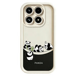 For Xiaomi 17 Case Four Cartoon Pandas Pattern Soft TPU Protective Phone Cover