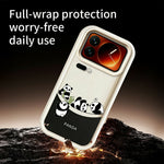 For Xiaomi 17 Pro Case Four Cartoon Pandas Pattern Soft TPU Protective Phone Cover