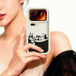 For Xiaomi 17 Pro Case Four Cartoon Pandas Pattern Soft TPU Protective Phone Cover