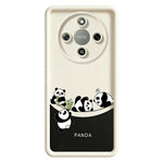 Phone Case For Honor X70 5G  /  X9d 5G  /  Magic8 Lite 5G Four Cartoon Pandas Pattern Soft TPU Protective Cover