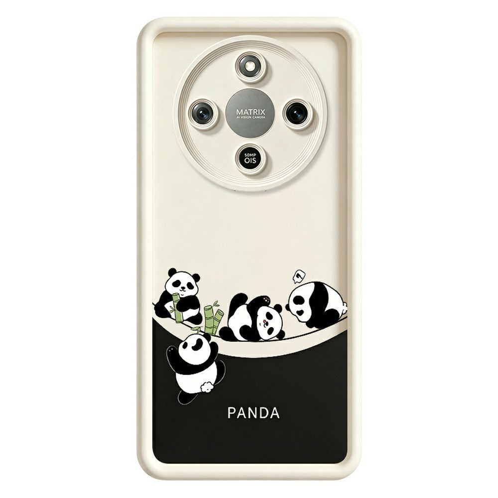 Phone Case For Honor X70 5G  /  X9d 5G  /  Magic8 Lite 5G Four Cartoon Pandas Pattern Soft TPU Protective Cover