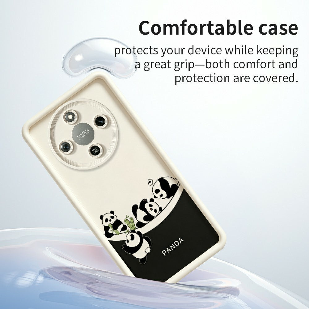Phone Case For Honor X70 5G  /  X9d 5G  /  Magic8 Lite 5G Four Cartoon Pandas Pattern Soft TPU Protective Cover