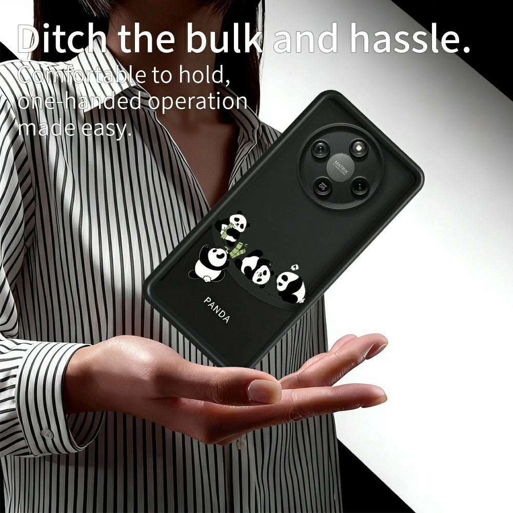 Phone Case For Honor X70 5G  /  X9d 5G  /  Magic8 Lite 5G Four Cartoon Pandas Pattern Soft TPU Protective Cover