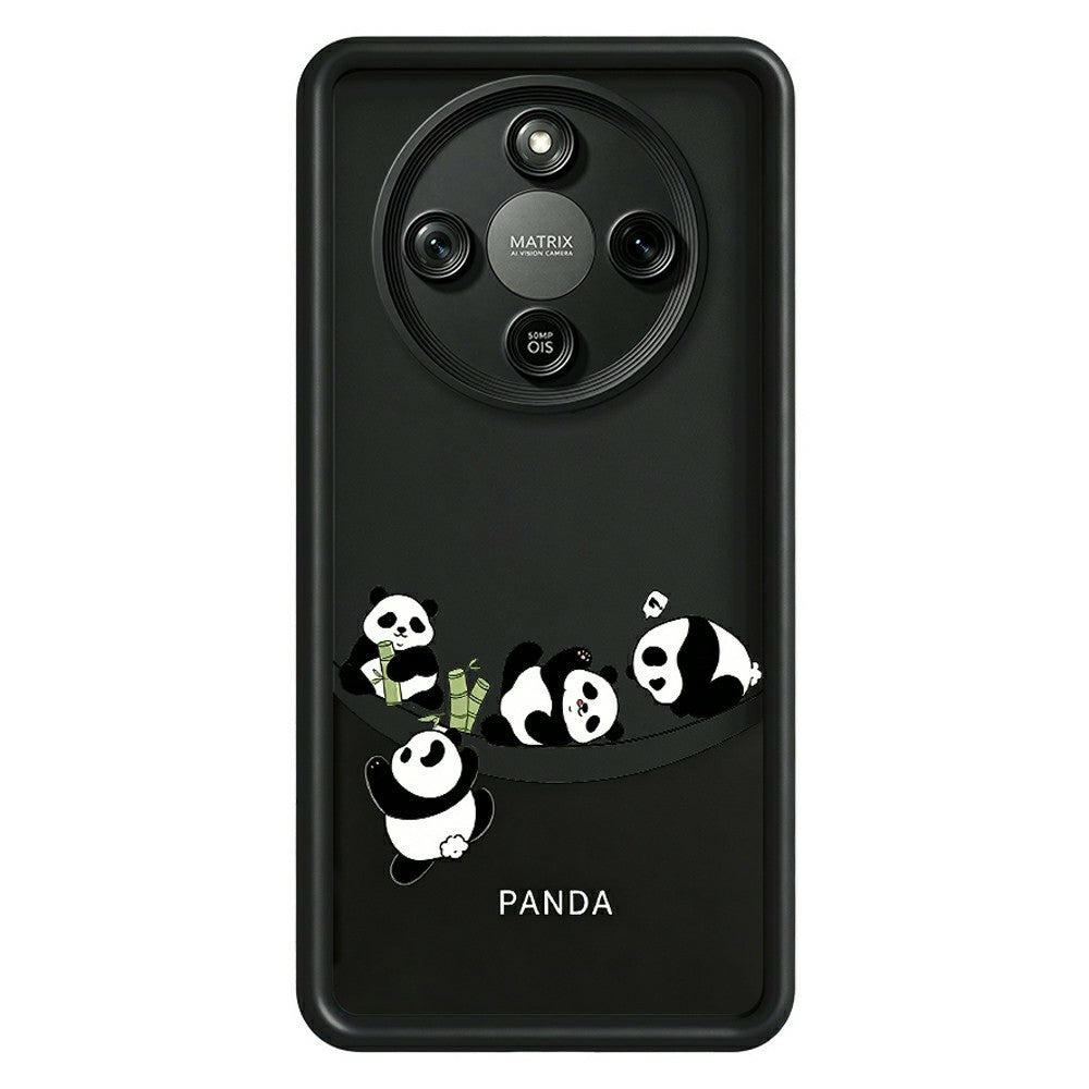 Phone Case For Honor X70 5G  /  X9d 5G  /  Magic8 Lite 5G Four Cartoon Pandas Pattern Soft TPU Protective Cover