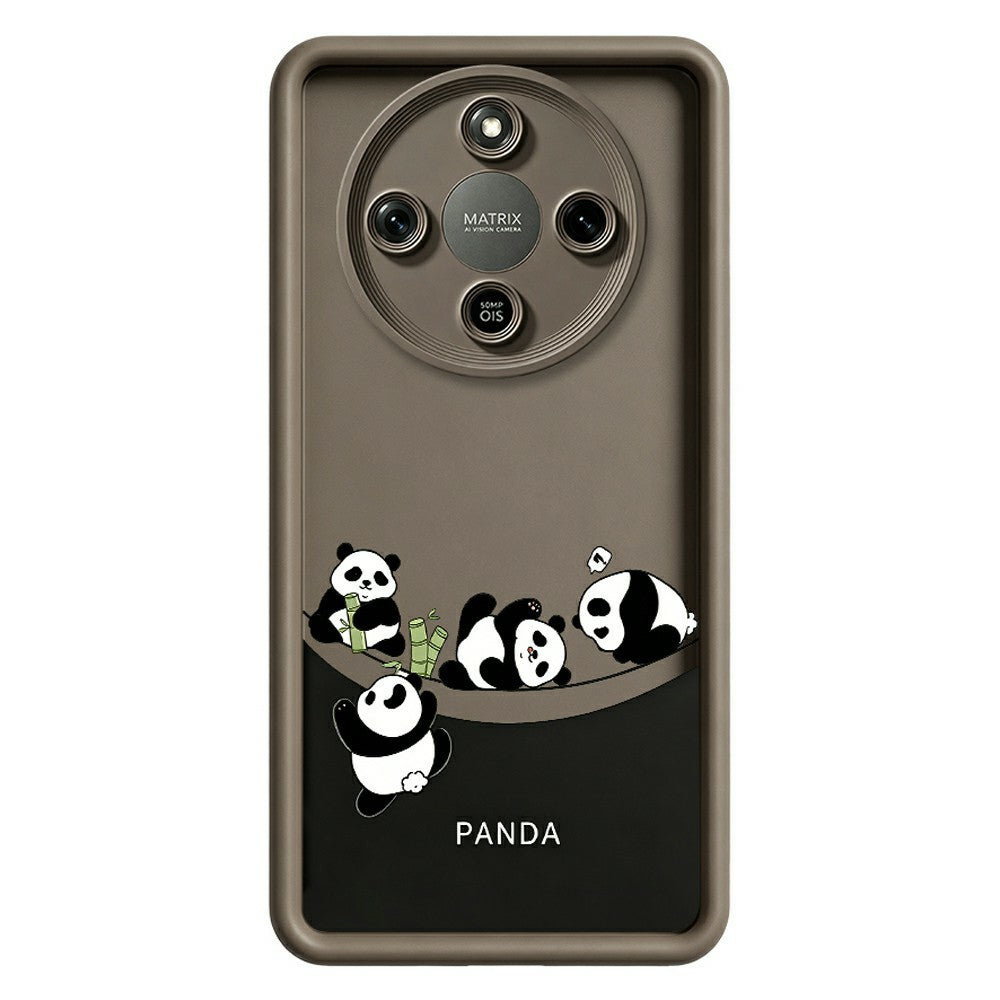 Phone Case For Honor X70 5G  /  X9d 5G  /  Magic8 Lite 5G Four Cartoon Pandas Pattern Soft TPU Protective Cover