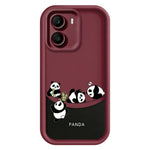 For Xiaomi Poco X7 Pro 5G Case Four Cartoon Pandas Pattern Soft TPU Protective Phone Cover