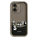 For Xiaomi Poco X7 Pro 5G Case Four Cartoon Pandas Pattern Soft TPU Protective Phone Cover
