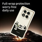 For Xiaomi Redmi Note 15 Pro 5G (Global) Case Four Cartoon Pandas Pattern Soft TPU Protective Phone Cover